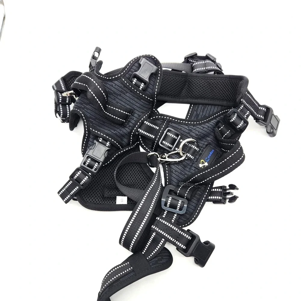 COODEO Small Dog Lift Harness Polyester Rear Leg Support Rehab Sling‎ Black